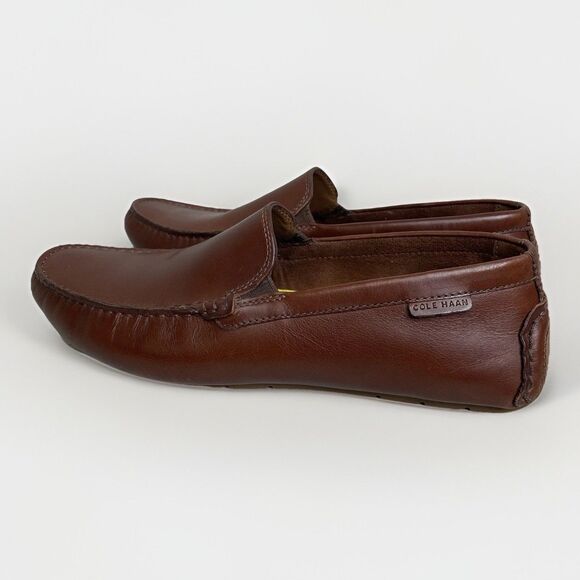Cole Haan Grand+ Venetian Drivers Men\'s Size 9.5 Leather Loafers Brown *SCUFFED* main image 9